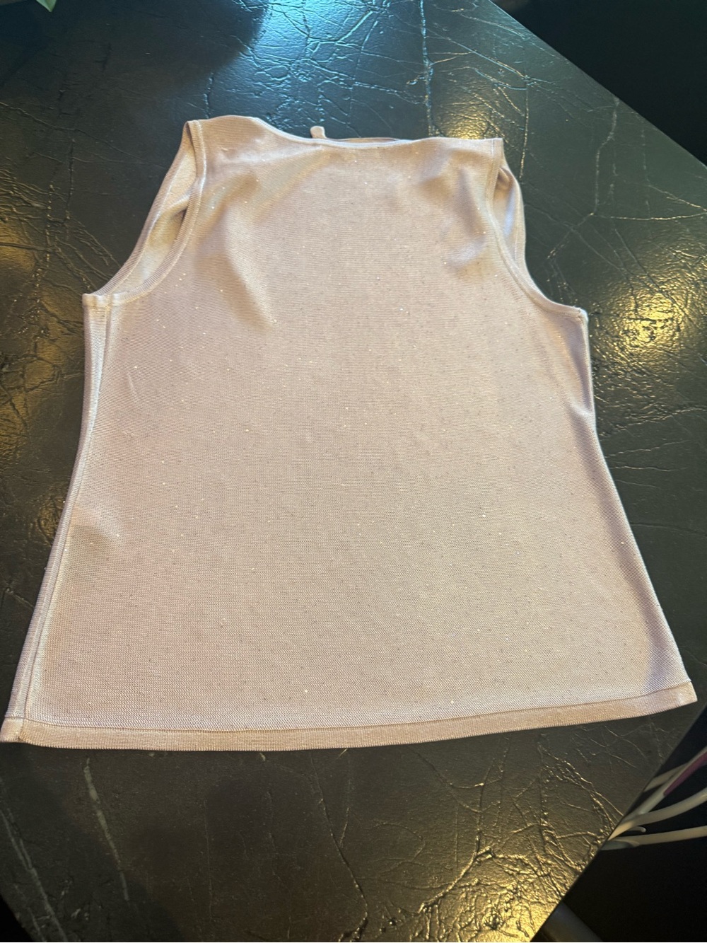 White House Black Market Light Lavender Sleeveless Draped Cowl Top - Picture 4 of 10